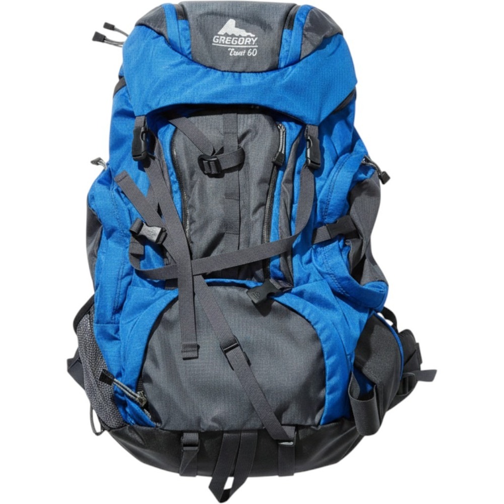 Gregory Deva 60 Womens Internal Frame Backpacking Pack Blue Grey 60L Hiking Bag